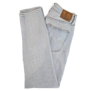 Aritzia Denim Forum Women's Jeans High-Rise Ankle Light Blue The Yoko Slim | 27